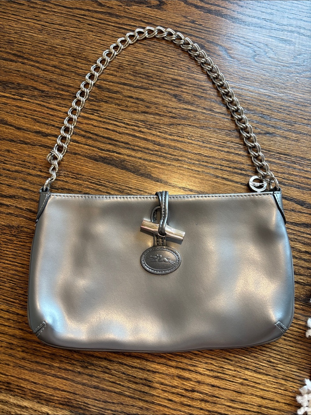 Longchamp Shoulder Bag with Chain Strap